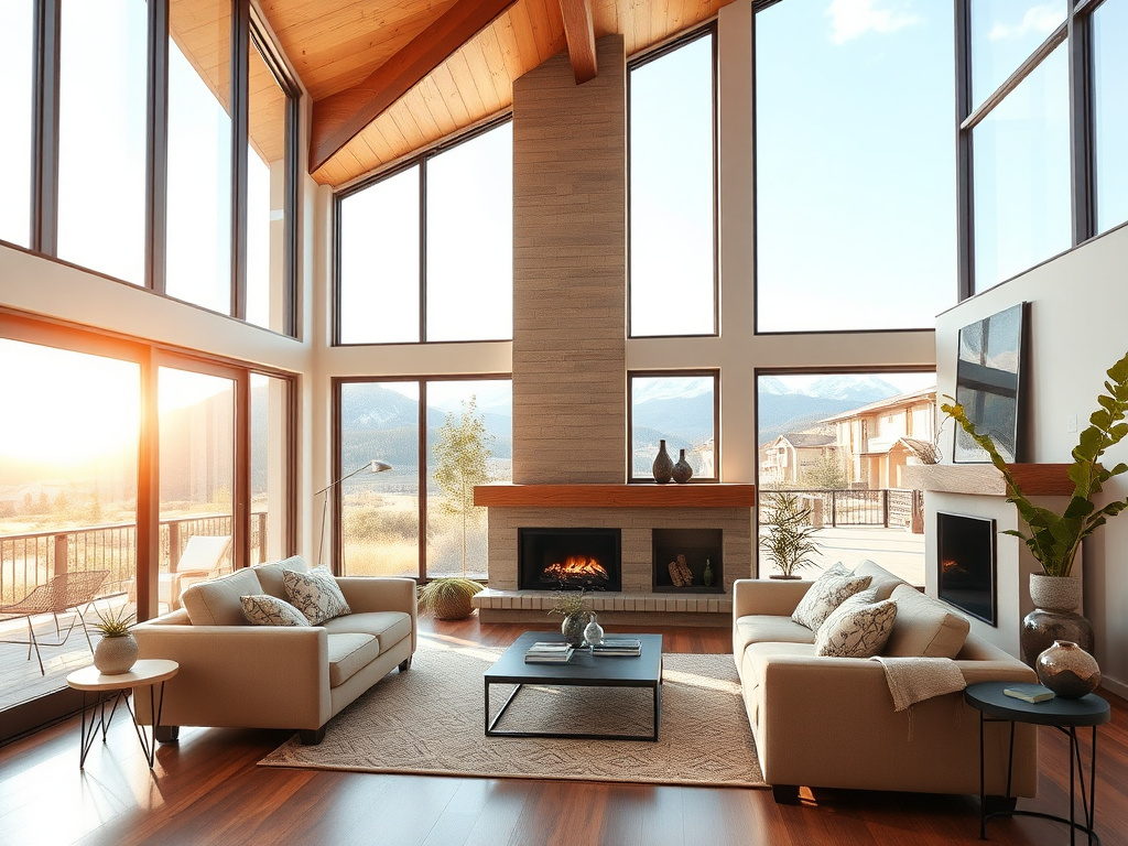 Cozy, energy-efficient Colorado home interior